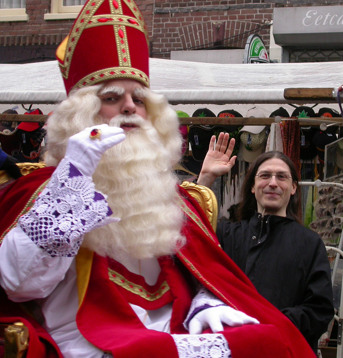 Eric with Sinterklaas