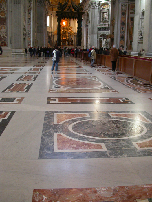 Vatican, marble floor